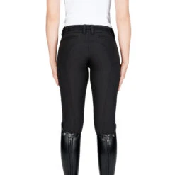 Equiline Women's X Shape Knee Grip Breech 25 Equiline Women's X Shape Knee Grip Breech -Equine Elegance EQline 181 N08674 XShapeKG Black Back