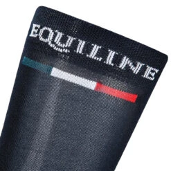 Equiline Silver Plus Light Sock -Equine Elegance EQline 181 T11203 002 Blue Logo