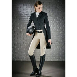 Equiline Women's Ash Riding Breeches With X-Grip Knee Patch -Equine Elegance EQline N08698 Ash.XGripKP Beige IRL