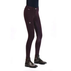EGO 7 Women's Dressage FG Breech -Equine Elegance Ego7 Dressage.FG .Breeches Bordeaux Side
