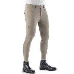 EGO 7 Men's Jumping EJ Knee Patch Breeches -Equine Elegance Ego7 EJ Jumping Breech beige 12564.1586202832.1280.1280