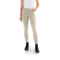 Ego 7 Women's Jumping CA Knee Patch Breech -Equine Elegance Ego7 Jumping.CA .Breech Beige Front.2