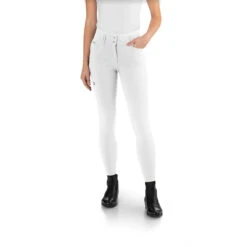 Ego 7 Women's Jumping CA Knee Patch Breech -Equine Elegance Ego7 Jumping.CA .Breeches White Front