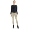 EGO 7 Women's Jumping LA Knee Patch Breeches -Equine Elegance Ego7 Womens.LA .Jumping.Breeches Beige Front