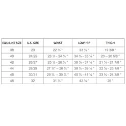 Equiline Women's ChoiceK B-Move Knee Grip Riding Breeches -Equine Elegance Equiline Womens breech size chart 00