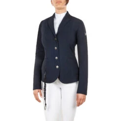 Equiline Airbag Compatible Show Coat -Equine Elegance Equiline 181 M08716 002 Airbag.Compatible.Show .Coat Blue 00