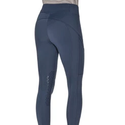 Equiline Women's EdodieK Knee Grip Riding Leggings -Equine Elegance Equiline EdodieK KG.Leggings Diplomatic.Blue 01