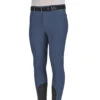 Equiline Men's EdukeK B-Move UV Protection Knee Grip Breeches -Equine Elegance Equiline EdukeK Mens.KG .Breech Diplomatic.Blue 01