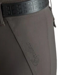 Equiline Ettiek Women's B-Move Knee Grip Breeches -Equine Elegance Equiline Ettiek.B.Move .KG .Breeches Liquorice Logo