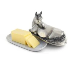 Arthur Court Horse Butter Dish
