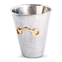 Arthur Court Mint Julip Stainless Steel Gold Bit Cup