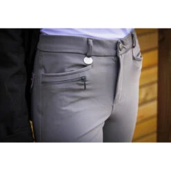 Jump'in Unisex Junior Sacha Breeches -Equine Elegance Jump.In Unisex.Junior.Sacha .Breeches Grey Pocket