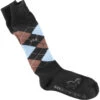 USG Karo Socks 1 USG Karo Socks -Equine Elegance KARO KL.USG Socks Blk.Brn .Lt .Bl Front
