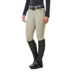 Kerrits Women's 3-Season Tailored Knee Patch Breech -Equine Elegance Kerrits 40681P Sand Side