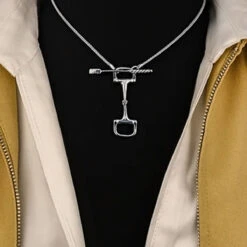 Loriece Dee Bit Crop Toggle Necklace -Equine Elegance Loriece Dee.Bit .Crop .Toggle Necklace 01copy