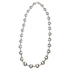 Michel McNabb Rock Horseshoe Necklace