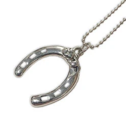 Michel McNabb Flower Horseshoe Pendant