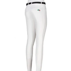 Equiline JhoanK Boy's Knee Patch Breeches -Equine Elegance N03018 EQline Jhoank White Back
