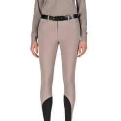 Equiline Women's EricieK B-Move Light UV Protection Knee Patch Breeches 10 Equiline Women's EricieK B-Move Light UV Protection Knee Patch Breeches -Equine Elegance N08993 EQline EricieK Sand