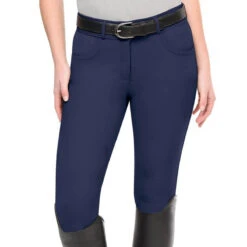 Ovation Women's Bellissima II GripTec Knee Patch Breech -Equine Elegance Ovation 471216 Womens.Bellissima.IIGripTec.Knee .Patch .Breech Navy