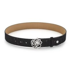 Hannah Childs Signature Rose Belt -Equine Elegance Ring Black Matte
