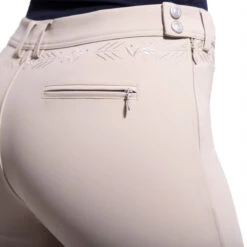 Samshield Women's Jully Knee Patch Breeches -Equine Elegance Sam Jully Sand3