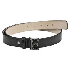 Equiline GrueG Fancy Leather Belt -Equine Elegance T11372 Grueg Fancy.Leather.Belt Equiline Black 01