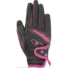 RSL By USG Luca Kid's Gloves -Equine Elegance UG001 KL RSL.Luca .Kids .Gloves Blk.Pink Front