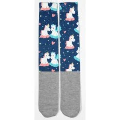 USG Happy Print Soft Socks -Equine Elegance US3000 KL.USG Happy.Print .Socks Pegasus.Unicorn Front