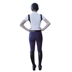 Vestrum Women's Lorient Knee Patch Breeches -Equine Elegance Ves Lorient Bblue2