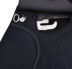 WintecLite Pony All Purpose D'Lux Saddle With HART -Equine Elegance WL PonyAllPurpose Dlux stirrupBar blk