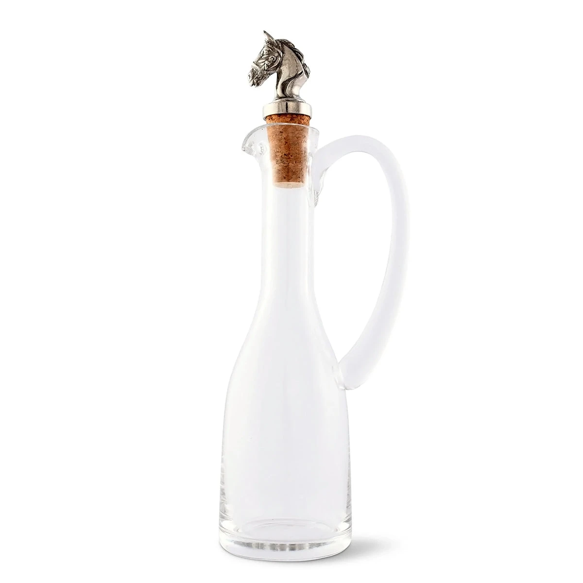 Arthur Court Cruet Bottle With Horse Head Cork Screw Stopper 4 Arthur Court Cruet Bottle With Horse Head Cork Screw Stopper - Image 2