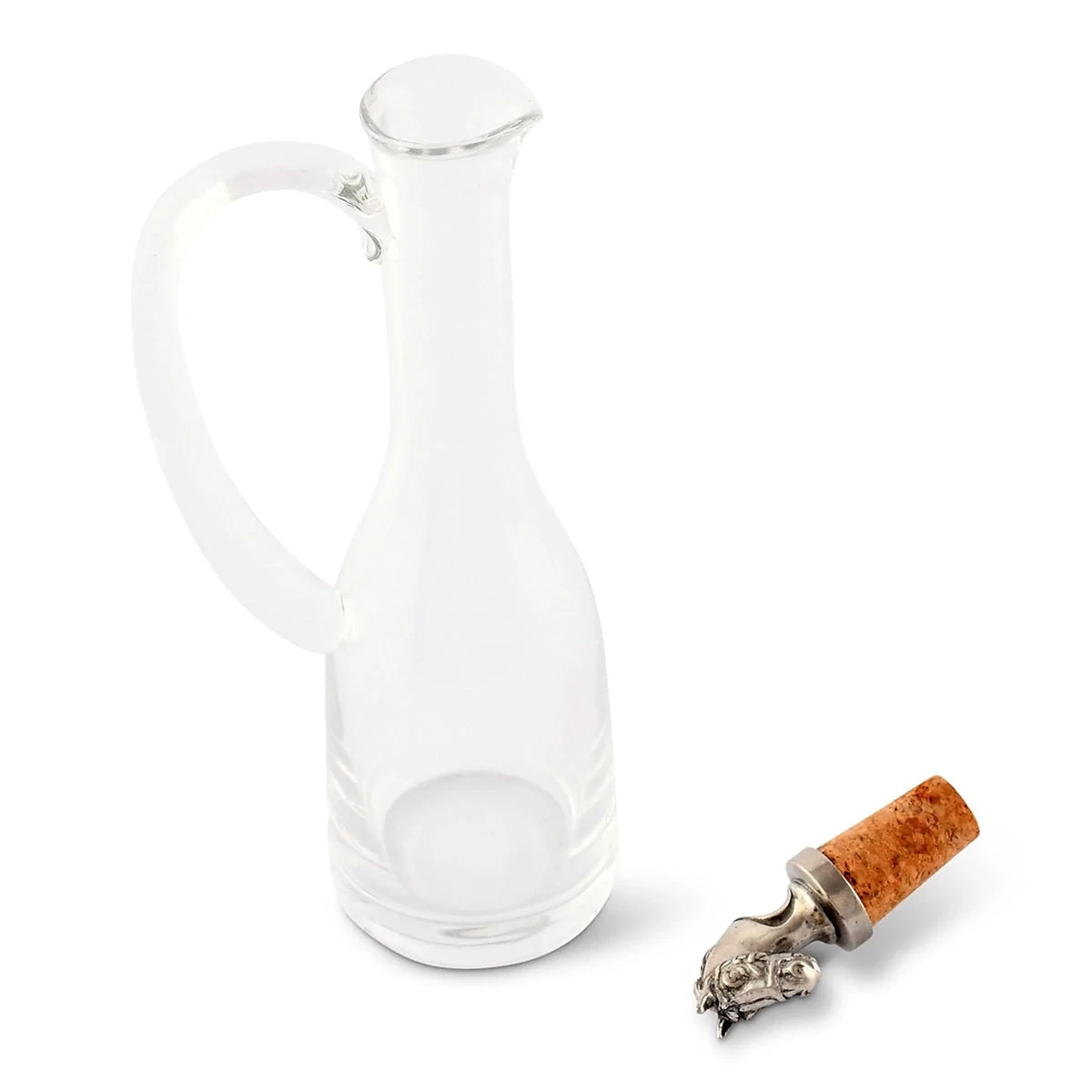 Arthur Court Cruet Bottle With Horse Head Cork Screw Stopper 5 Arthur Court Cruet Bottle With Horse Head Cork Screw Stopper - Image 3