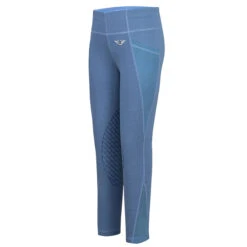 TuffRider Children's Minerva EquiCool Tights -Equine Elegance blue 02701.1587157084.1280.1280