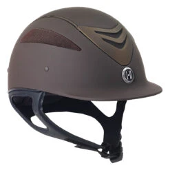 One K Defender Helmet -Equine Elegance brown matte 58515.1590169349.1280.1280