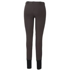 TuffRider Ladies Starter Lowrise Pull On Knee Patch Breeches -Equine Elegance charcoal 23924.1583511668.1280.1280