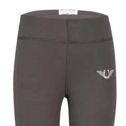 TuffRider Children's Ventilated Schooling Tights -Equine Elegance charcoal neon GREEN4 91680.1583525672.1280.1280
