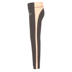 TuffRider Children's Ventilated Schooling Tights -Equine Elegance charcoal neonpeach3 47808.1583525669.1280.1280