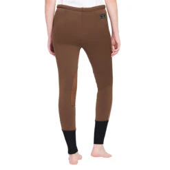 TuffRider Ladies Unifleece Pull-On Winter Breeches -Equine Elegance chocolate3 63483.1588623837.1280.1280