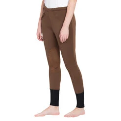 TuffRider Ladies Unifleece Pull-On Winter Breeches -Equine Elegance chocolate 81686.1588623837.1280.1280