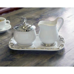 Arthur Court Sugar & Creamer Set -Equine Elegance cream4 93543.1586388579.1280.1280