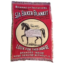 Equine Elegance 22 5/A Baker Logo Afghan