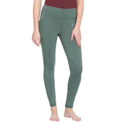TuffRider Ladies Minerva EquiCool Tights -Equine Elegance green4 16939.1587158188.1280.1280