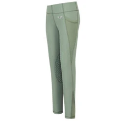 TuffRider Children's Minerva EquiCool Tights -Equine Elegance green 06067.1587157085.1280.1280
