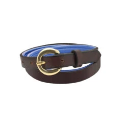 Perri's Padded Leather Belt -Equine Elegance havana blue 22842.1588165776.1280.1280