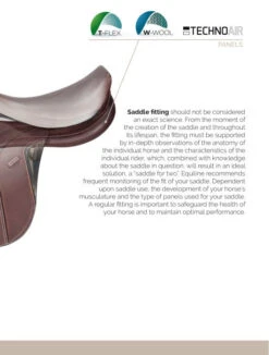 Equiline American Hunter Jumping Saddle -Equine Elegance inside saddle B 01