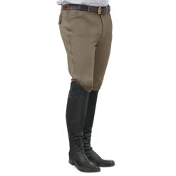 Ovation Men's EuroWeave Front Zip 4-Pocket Knee Patch Breeches 11 Ovation Men's EuroWeave Front Zip 4-Pocket Knee Patch Breeches -Equine Elegance light tan 40541.1588796603.1280.1280