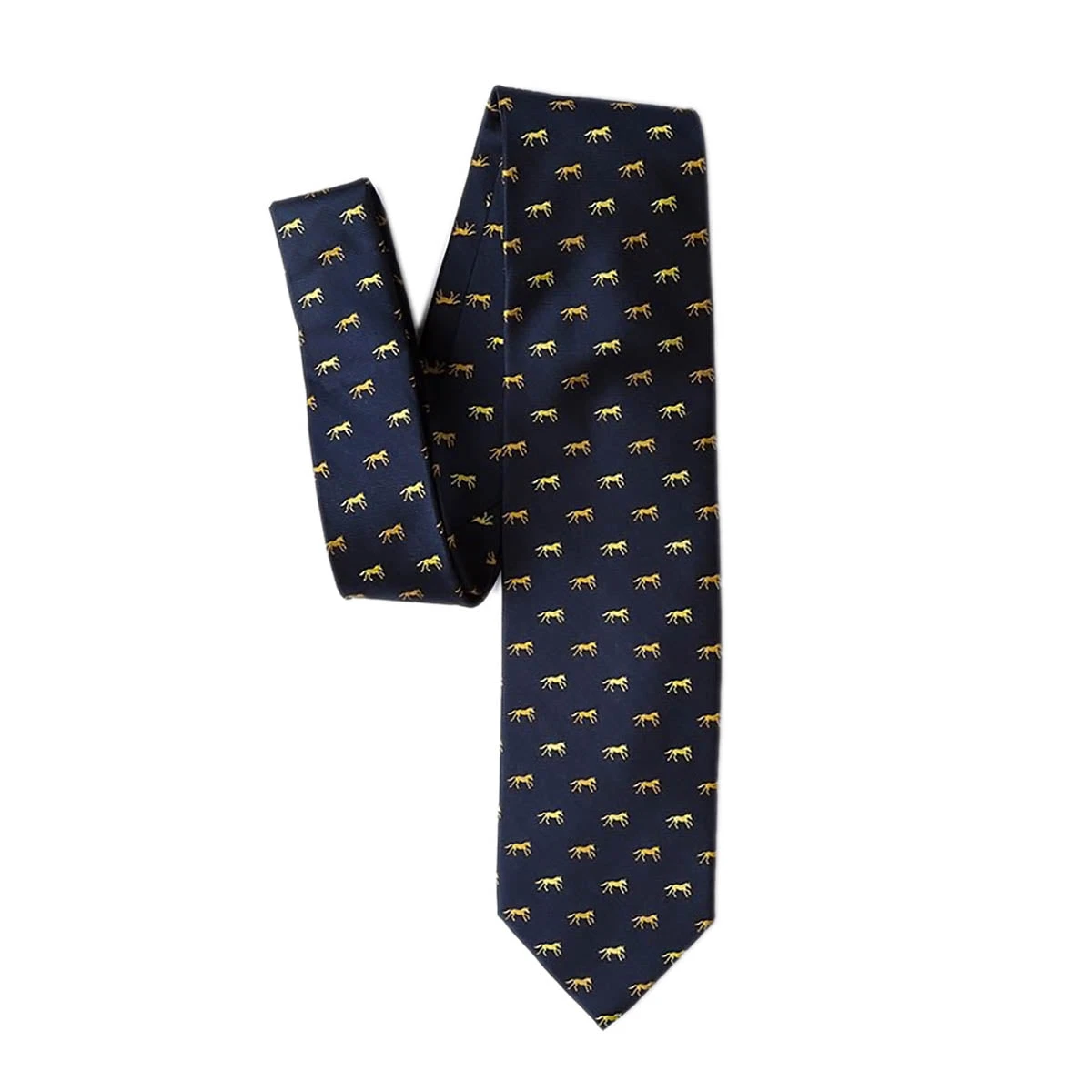 Wild Attire Inc. Hold Your Horses Navy Blue Silk Tie 3 Wild Attire Inc. Hold Your Horses Navy Blue Silk Tie