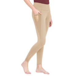 TuffRider Ladies Minerva EquiCool Tights -Equine Elegance safari2 14590.1587158187.1280.1280