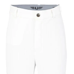 TuffRider Children's Ribb Knee Patch Breeches -Equine Elegance white2 25936.1588684593.1280.1280